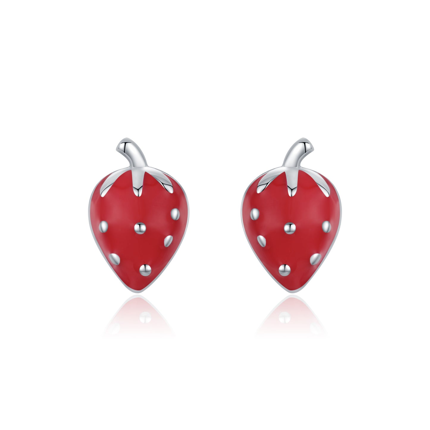 Planderful Everyday Genie Strawberry Stud Earrings – Cute and Playful Design