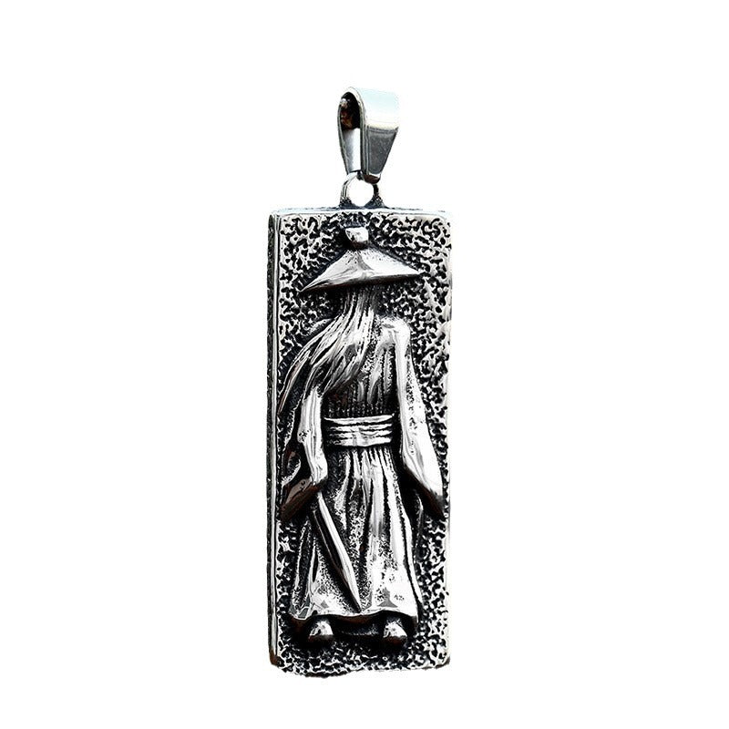 Punk-Inspired Titanium Steel Pendant for Men - Wholesale Jianghu Style Jewelry