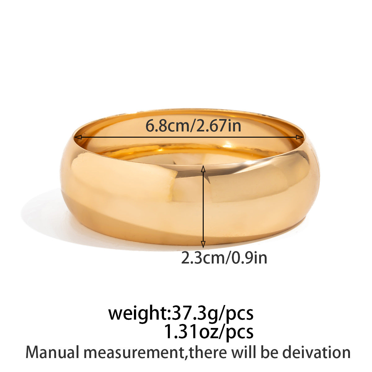 Planderful Vienna Verve Wide Bracelet For Women Acrylic Amber Pattern Statement Jewelry