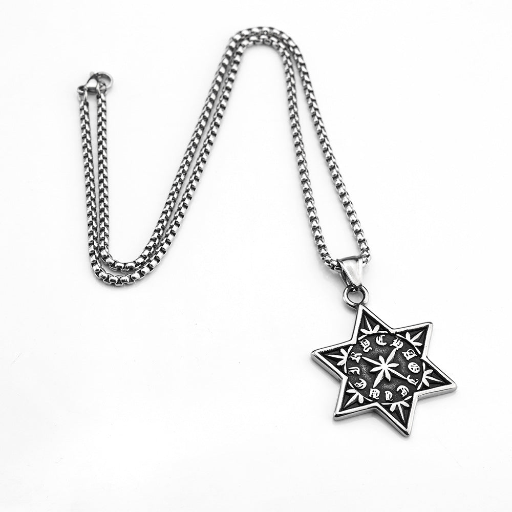 European And American Style Fashion Hexagram Pendant Jewelry