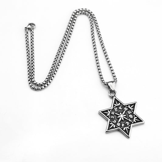 European And American Style Fashion Hexagram Pendant Jewelry