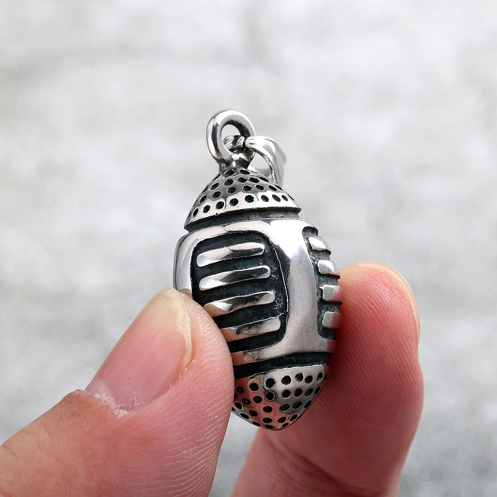 Vintage Stainless Steel Pendant Necklace