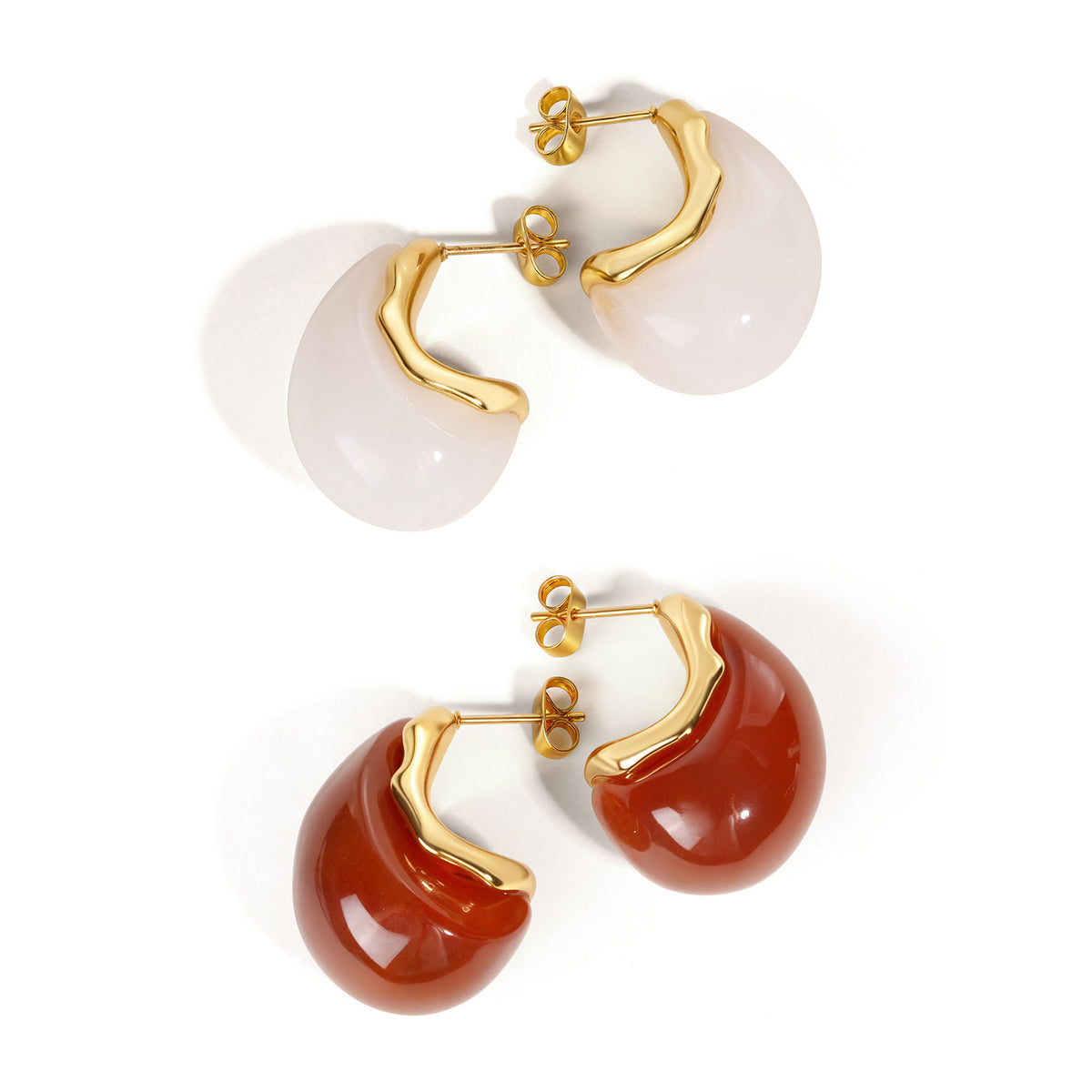 Stainless Steel Matte Earrings