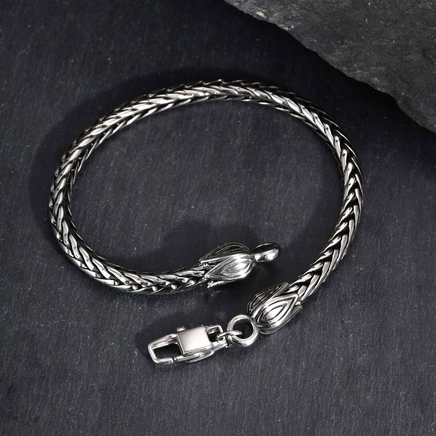 Planderful Men Stainless Steel Hip Hop Bracelet Durable