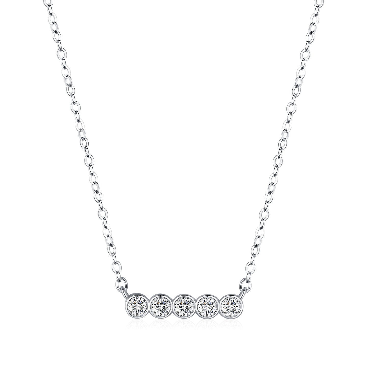 Planderful Moissanite Sparkling Necklace – Exquisite Light Luxury Design