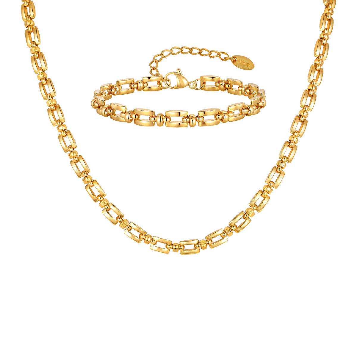 Trendy Shape Handmade Chain Stainless Steel Bracelet Unisex