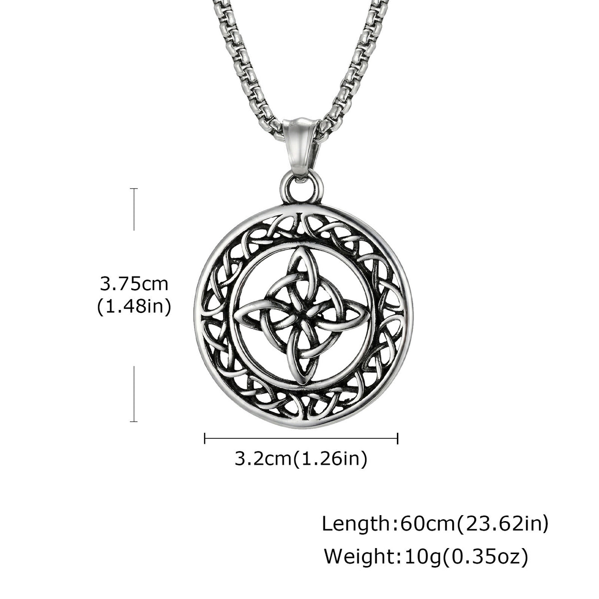 Celtic Knot Stainless Steel Pendant