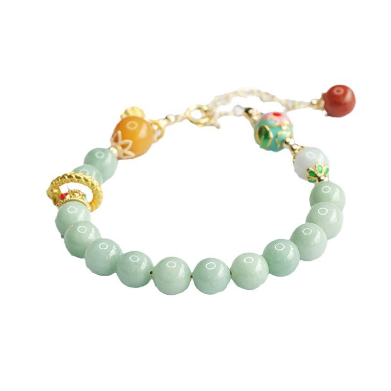 Jadeite Round Bead 8 mm Bracelet