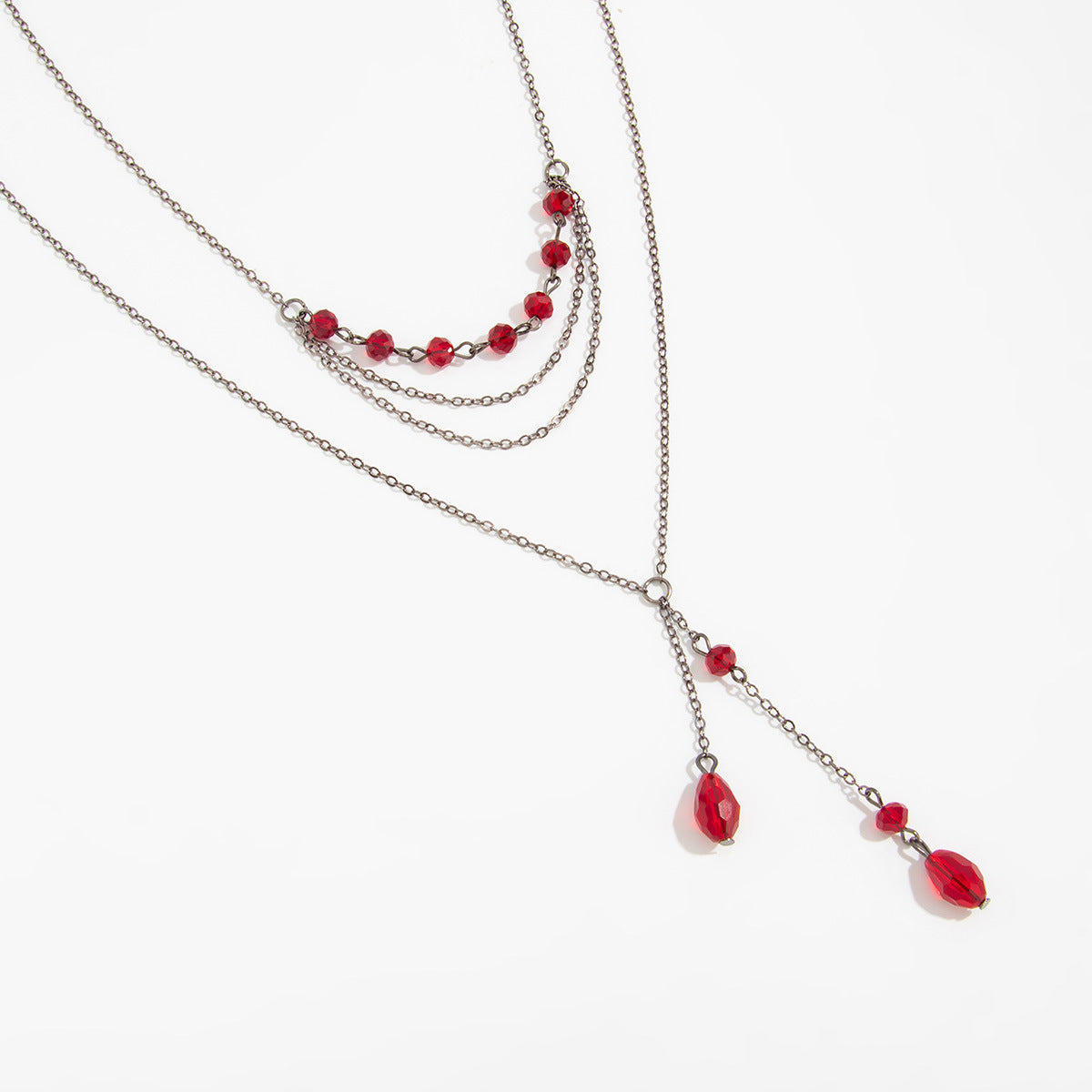 Gothic Blood-Drip Teardrop Necklace