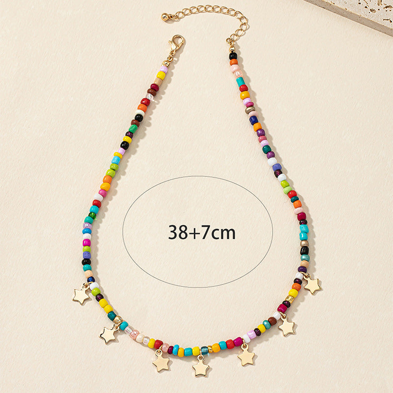 Bohemian Pearl Star Necklace - Vienna Verve Collection