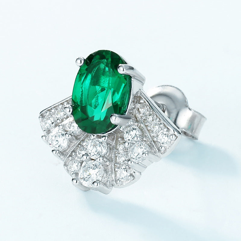S925 Sterling Silver Lab-Grown Emerald Signature Jewelry Collection