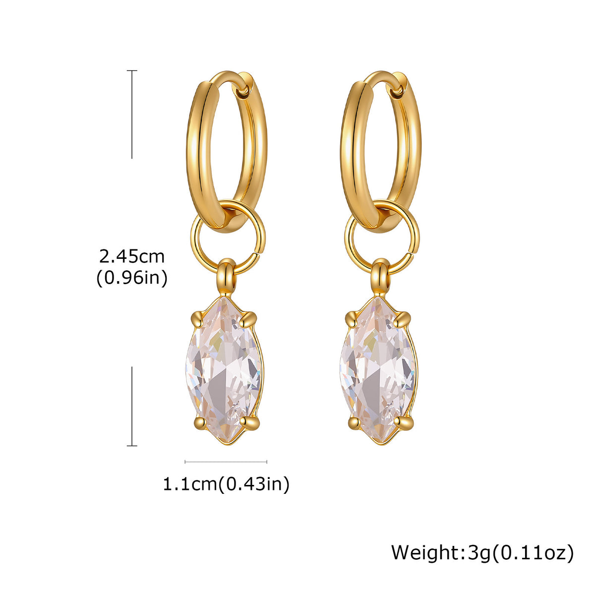 Modern Stainless Steel Earrings