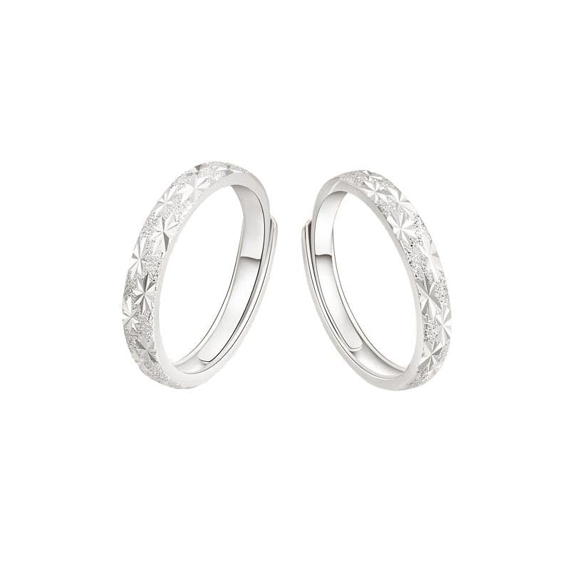 S925 Sterling Silver Gypsy Couple Ring — Adjustable