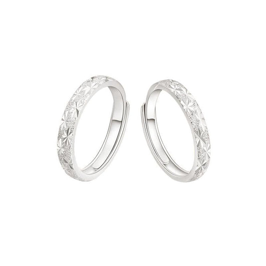 S925 Sterling Silver Gypsy Couple Ring — Adjustable