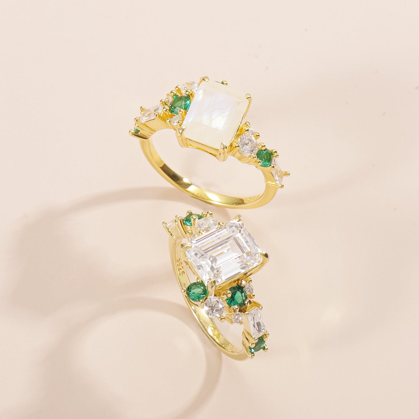 3.0 Carat Square Ring S925 Sterling Silver Moissanite Design