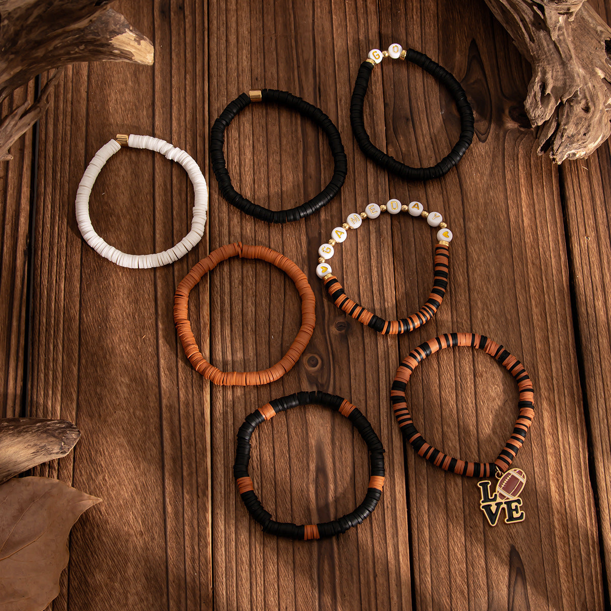 Planderful Vienna Verve Bracelet Set – Stylish Football Pendant Design