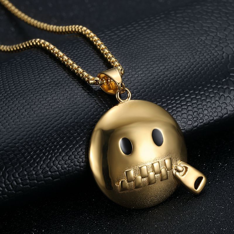Stainless Steel Necklace – Statement Hip Hop Pendant