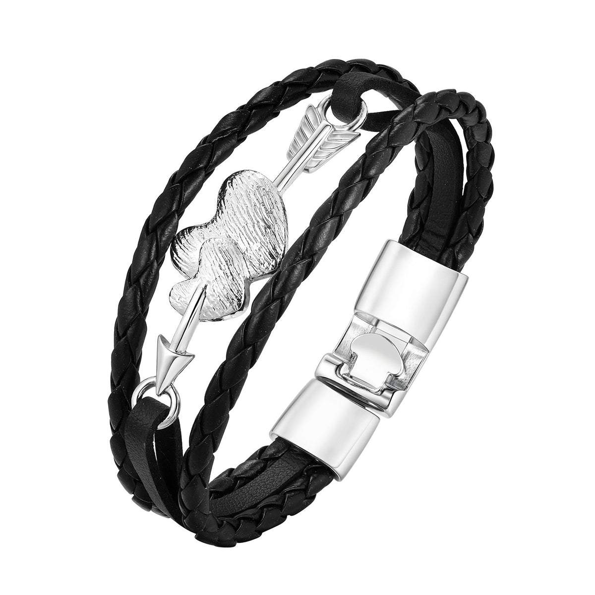 Heart Stainless Steel Bracelet Unisex