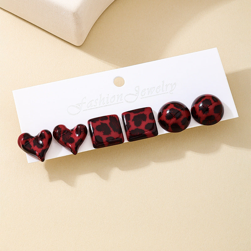 Planderful Vienna Verve Earrings Set – Stylish Acrylic Geometric Design