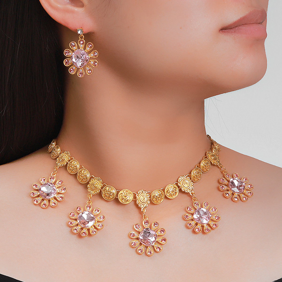 Exotic Desert Oasis Gemstone Necklace Set