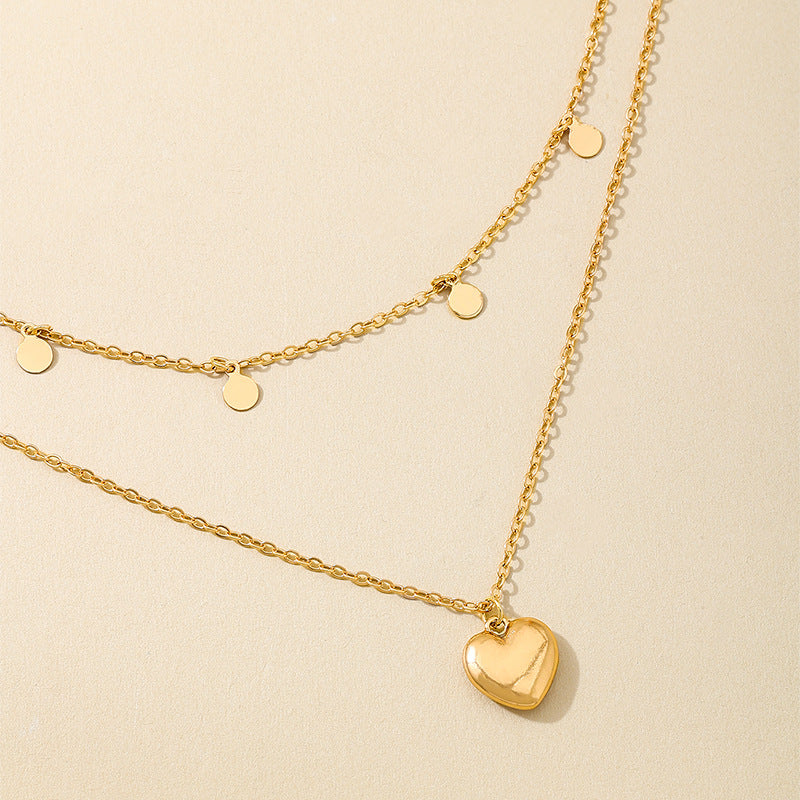 Planderful Vienna Verve Necklace – Elegant Fringed Love Pendant