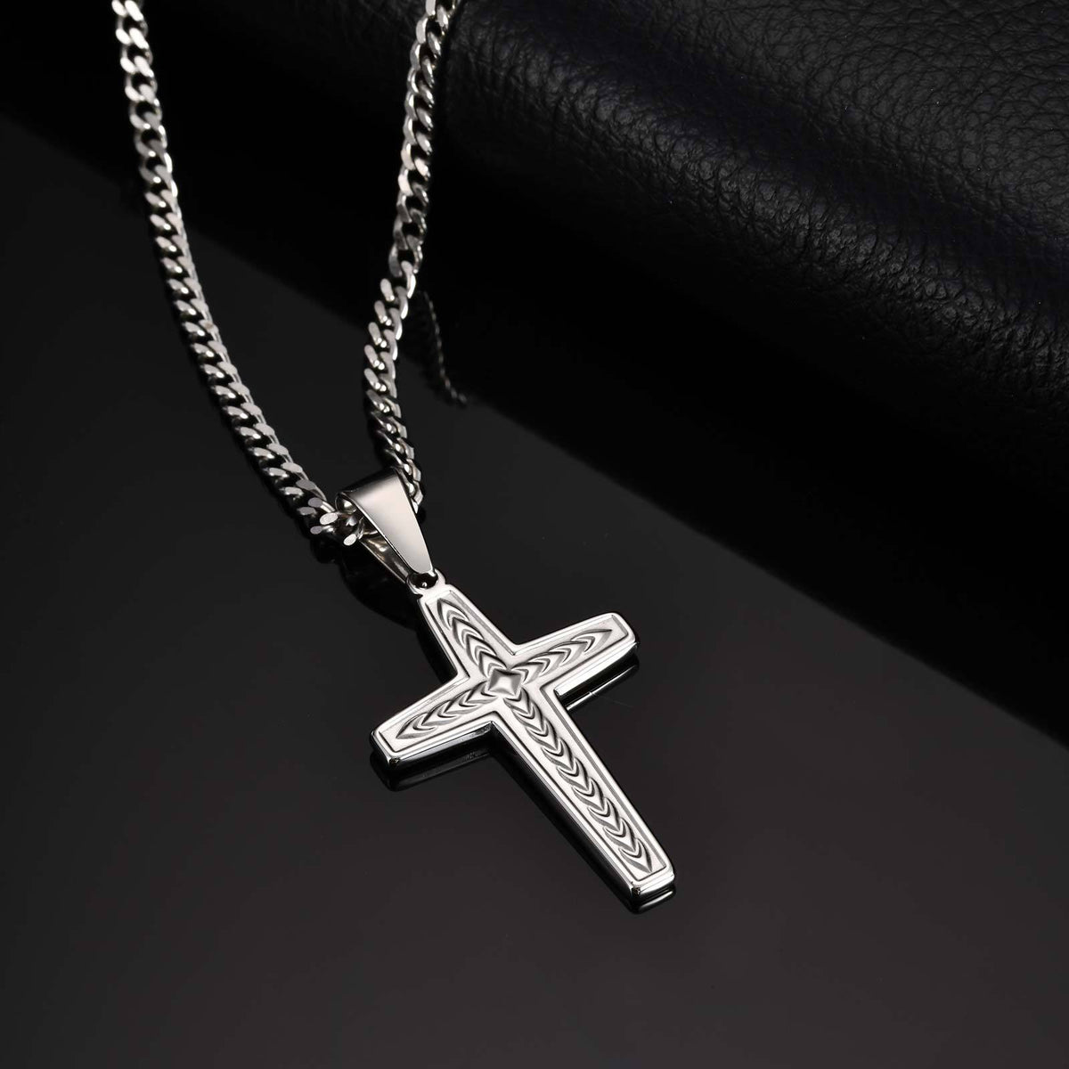 Cross Stainless Steel Pendant for Men