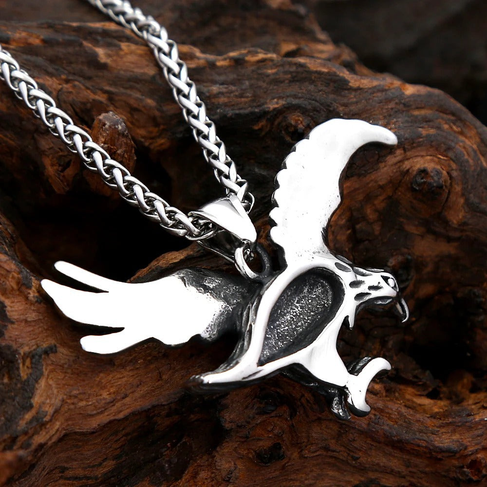 Punk Eagle Stainless Steel Men's Pendant Necklace