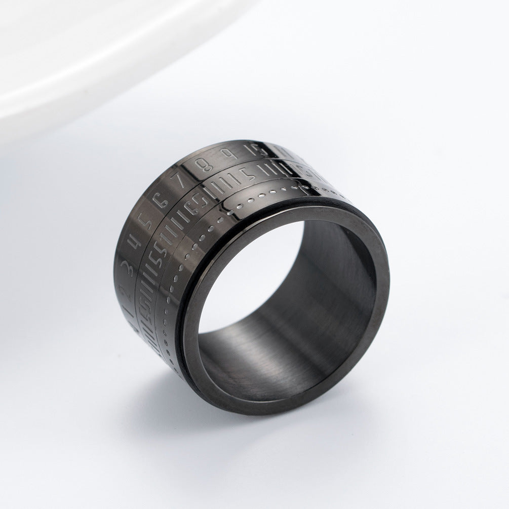 Steel Ring Statement Oversized Hip Hop