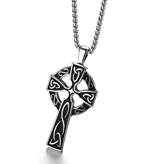 New Product Launch 62MM Titanium Steel Celtic Cross Pendant