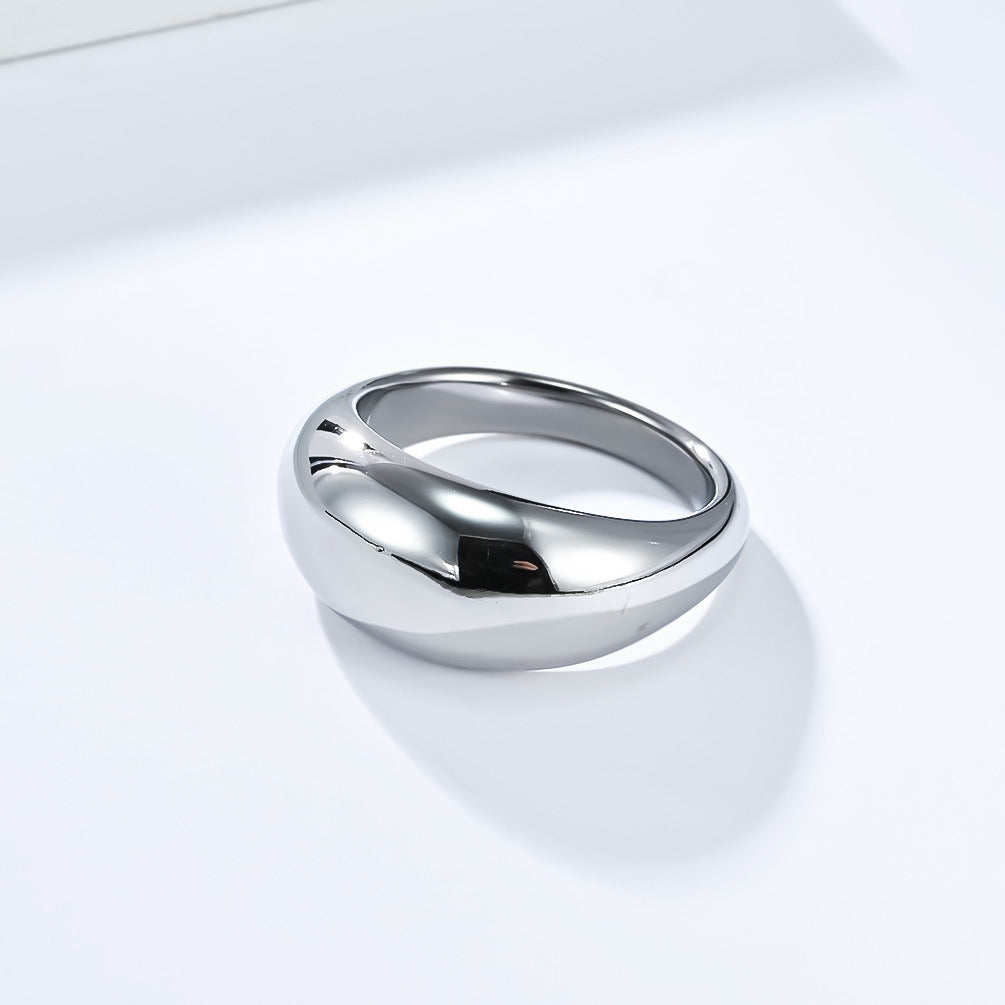 Stainless Steel Ring For Women 18K Gold Plated Personalized Hand Jewelry By Planderful