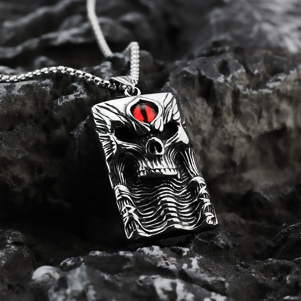 European And American Retro Men's Stainless Steel Pendant Necklace