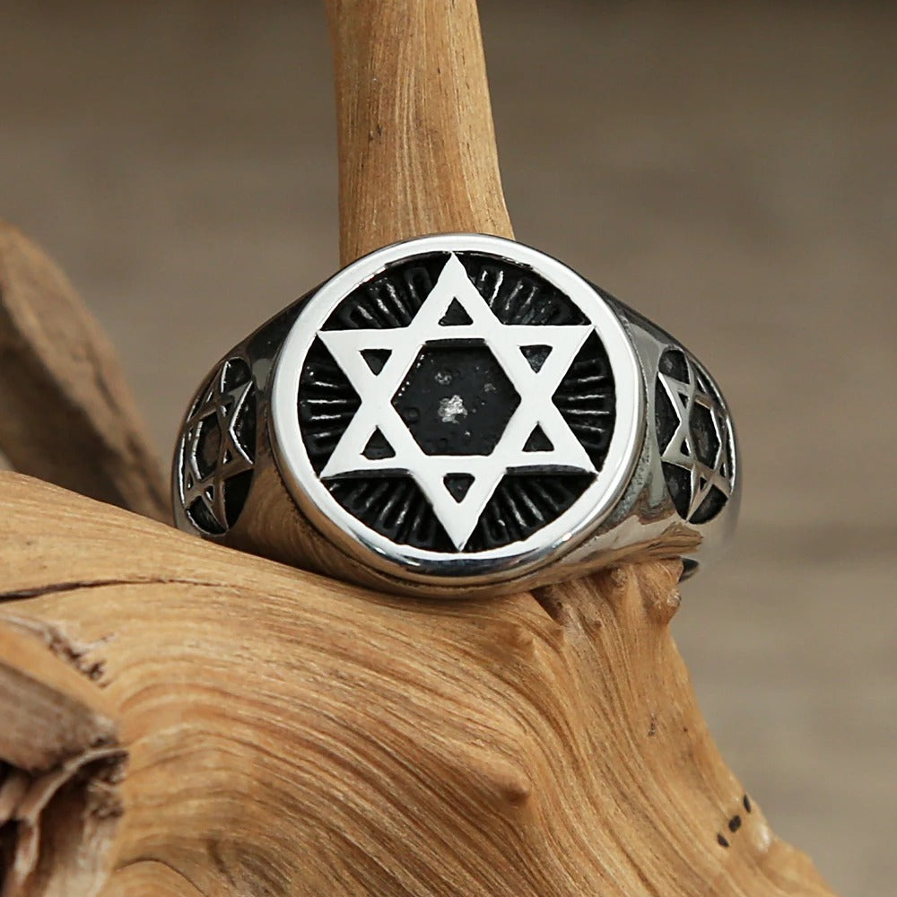 Punk Vintage Stainless Steel Men's Ring
