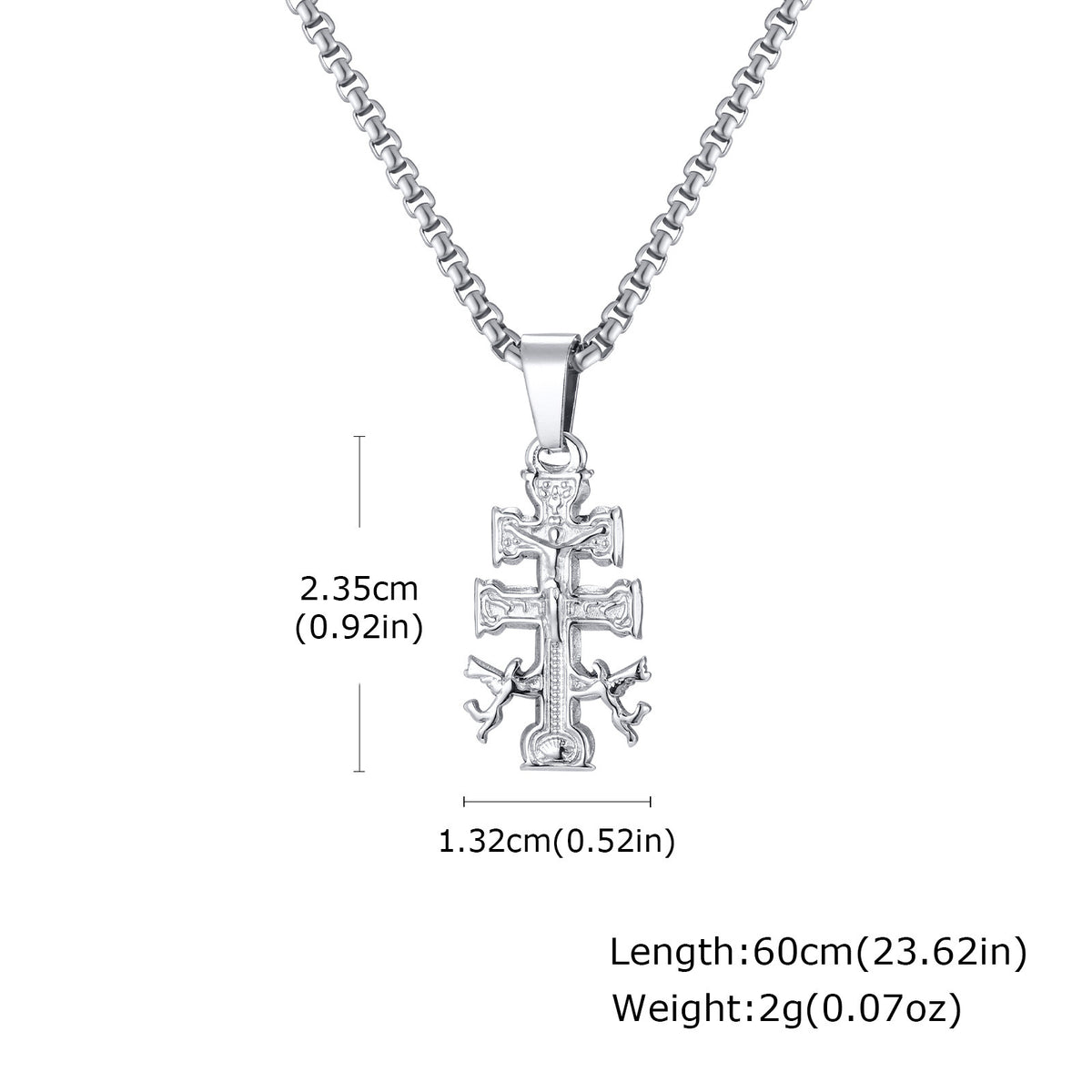 Cross Stainless Steel Pendant for Men