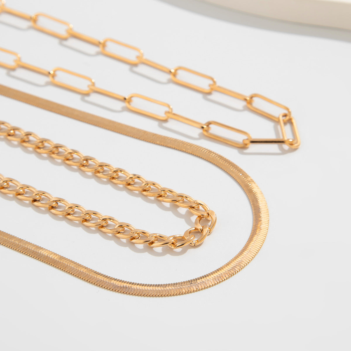 Planderful Vienna Verve Necklace – Punk Multi-Layer Snake Bone Design