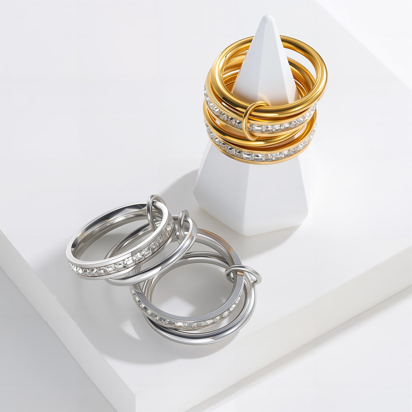 Planderful Everyday Genie Zircon Stacking Ring For Women