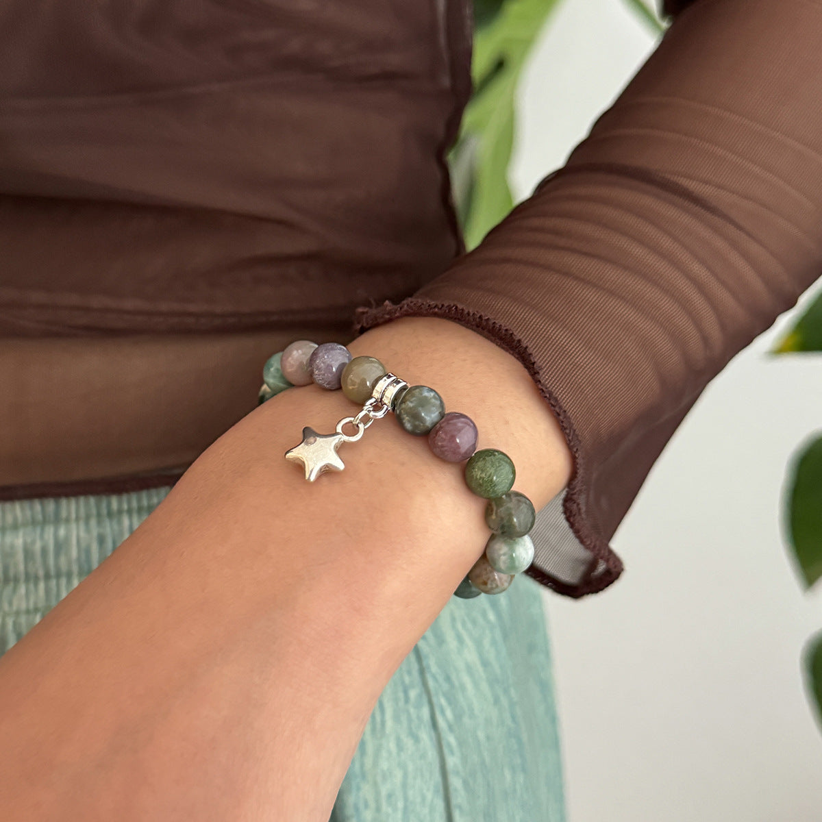 Planderful Vienna Verve Ethnic Wind Star Bracelet For Women Retro Gravel Statement Jewelry