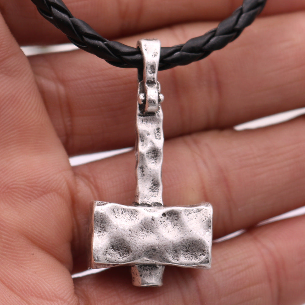Warrior's Heritage Nordic Necklace with Thor's Hammer Pendant