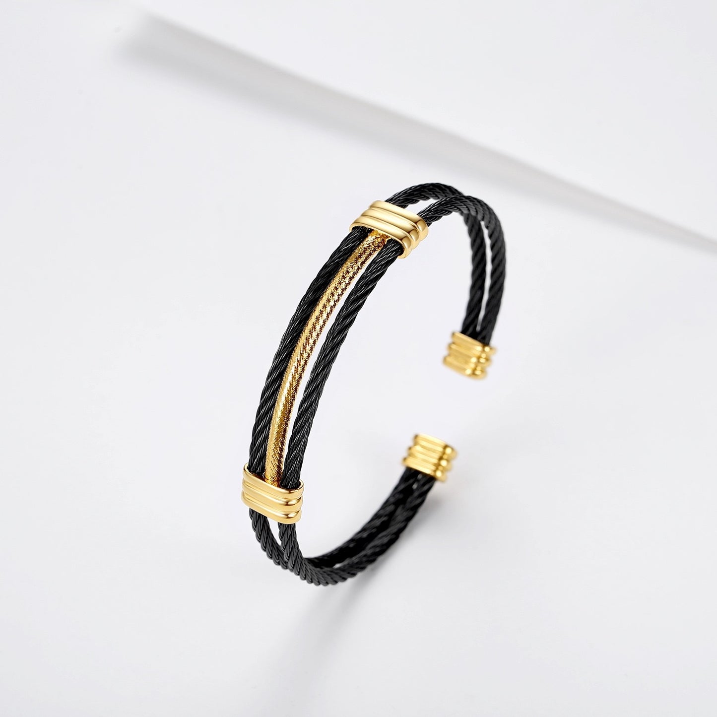 Planderful Everyday Genie 10MM Stainless Steel Braided Bracelet For Men And Women Unisex Durable Two Color Electroplated