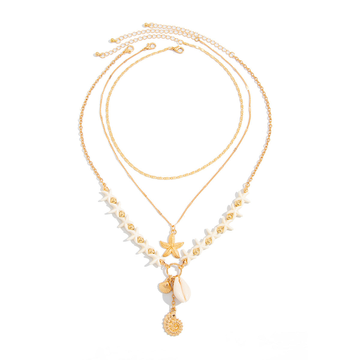 Shell & Starfish Bohemian Layered Necklace