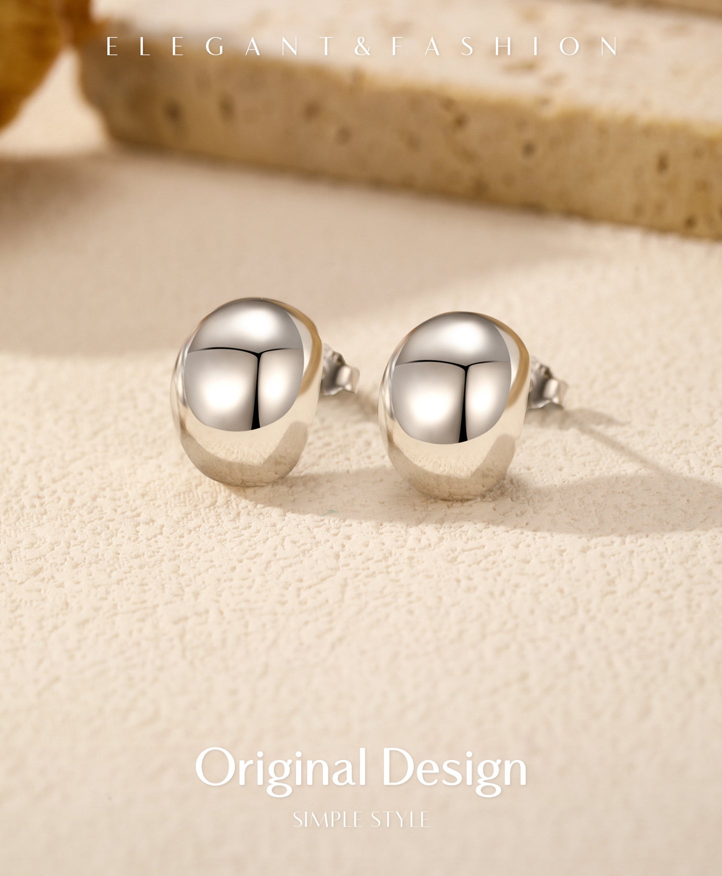 Planderful Everyday Genie Earrings – Irregular Design with Mirror Finish