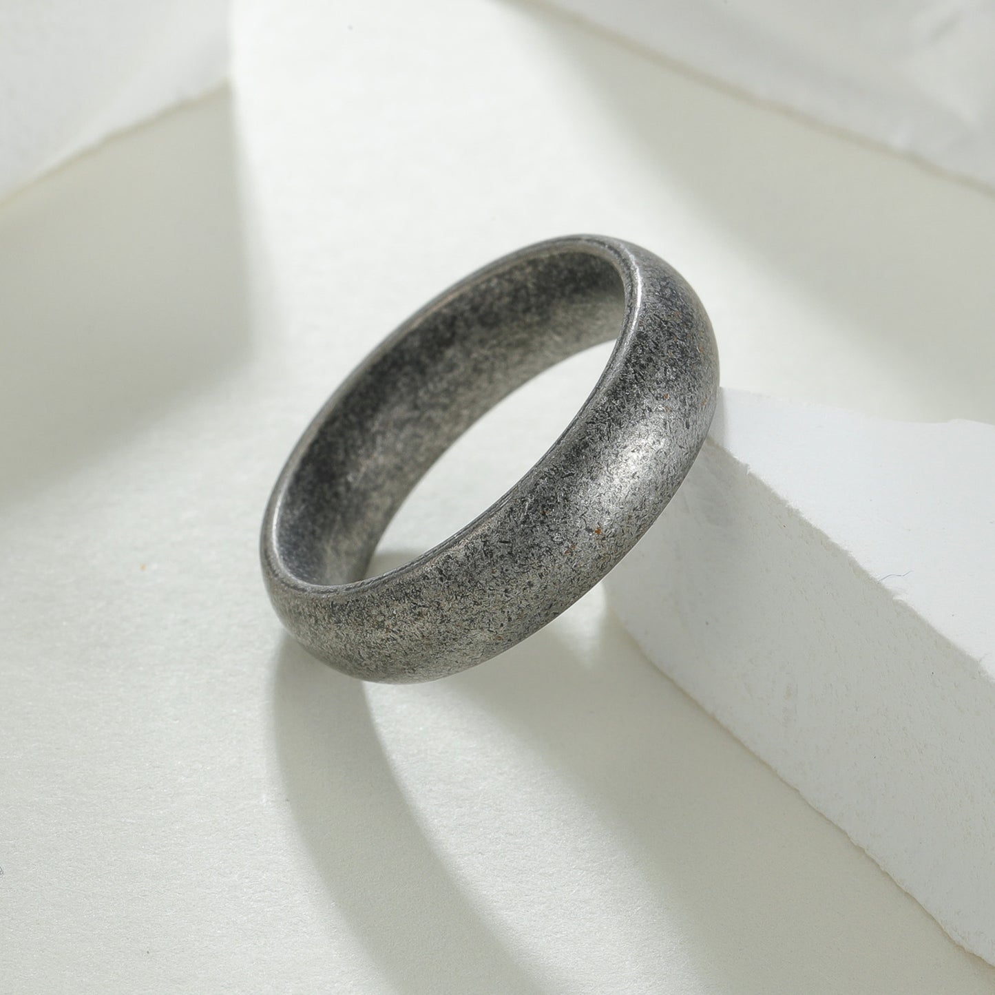 Planderful Stainless Steel Mens Ring 6mm Wide European American Style Timeless Unisex Jewelry