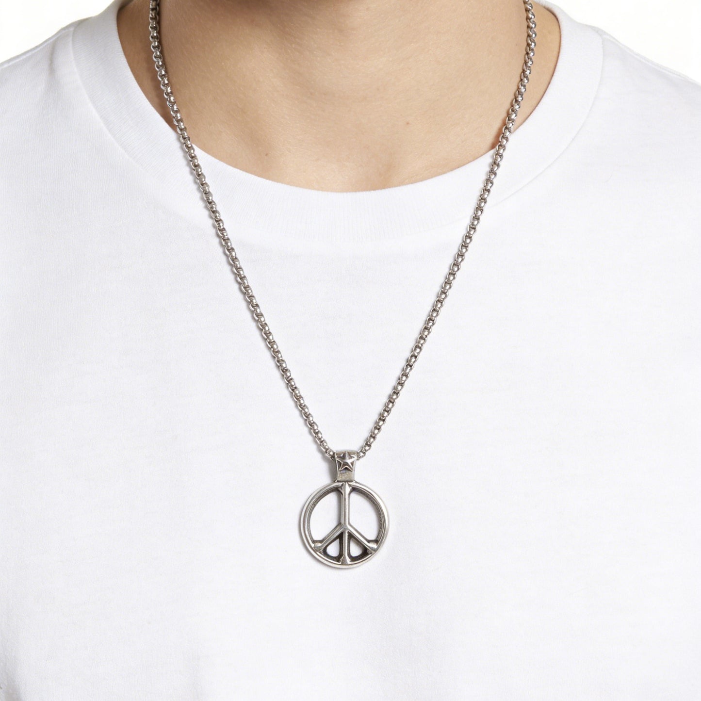 Peace Pendant For Unisex Style Retro Anti War Logo Shield By Planderful Everyday Genie