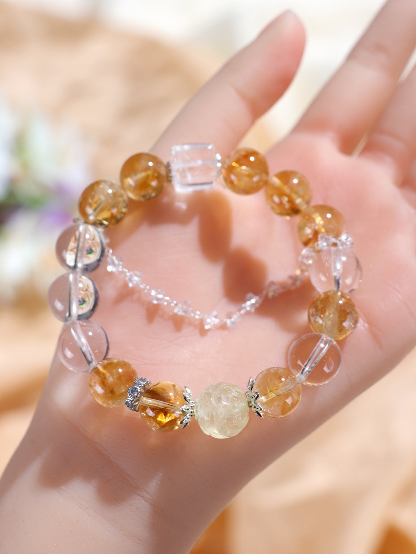Planderful Fortune's Favor Bracelet – Elegant Crystal Beaded Design