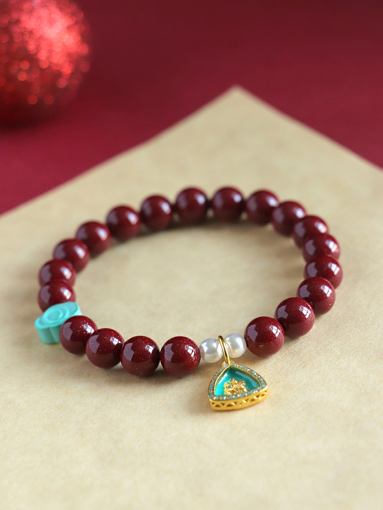 Planderful Fortune's Favor Cinnabar Bracelet – Ethnic Style Jewelry Gift