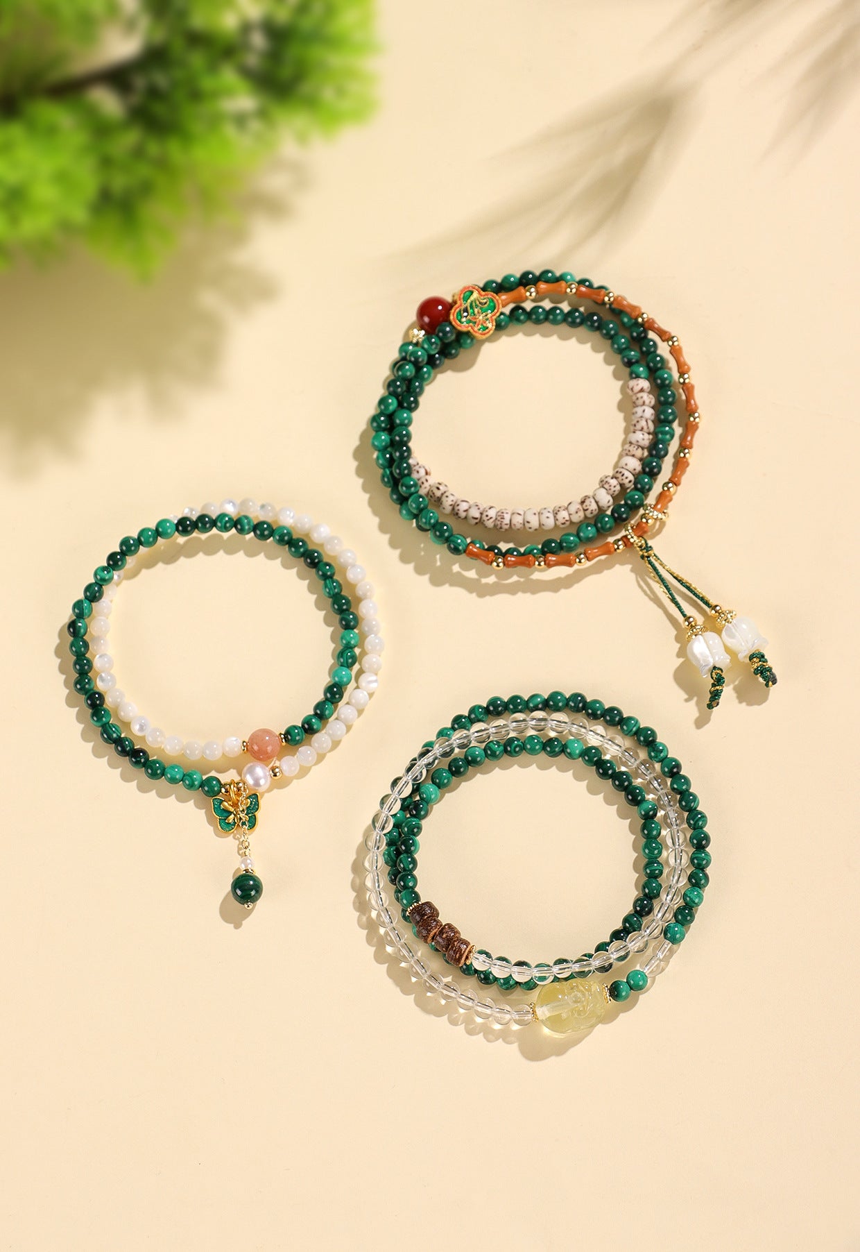 Planderful Fortune's Favor Bracelet – Elegant Gemstone and Pearl Design