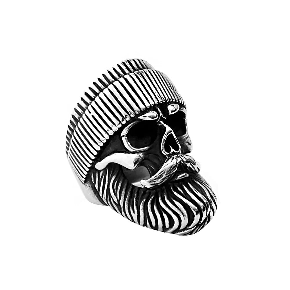 Punk Skull Stainless Steel Men's Ring