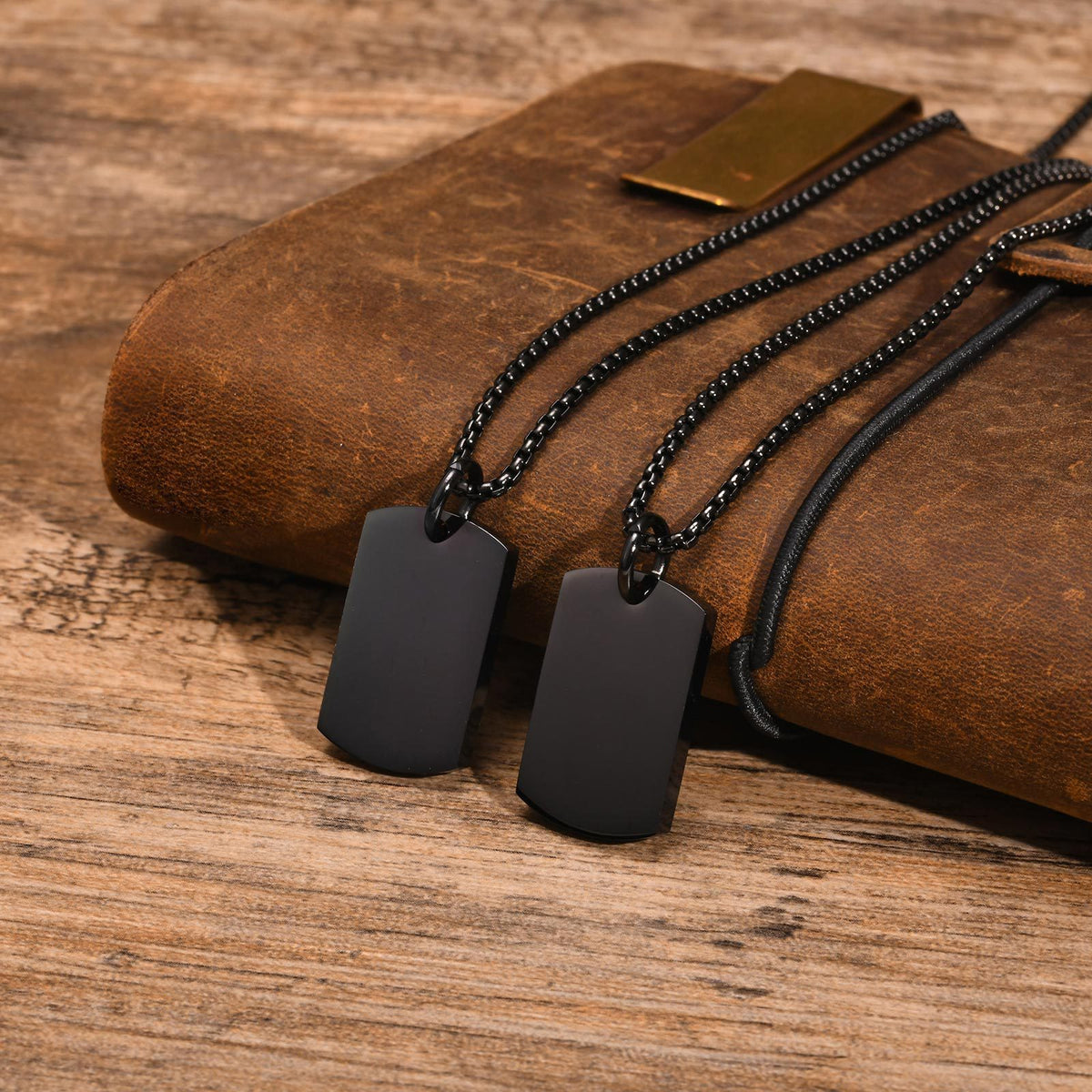 Geometric Stainless Steel Necklace for Men