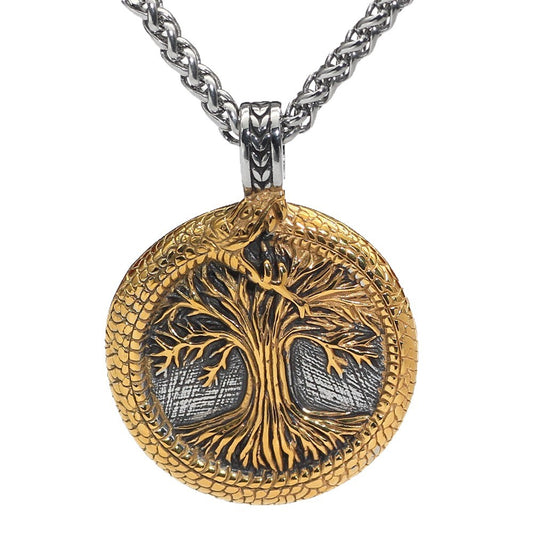 1. Planderful Tree Of Life Necklace Stainless Steel Personalized Long Chain Gift For Women
