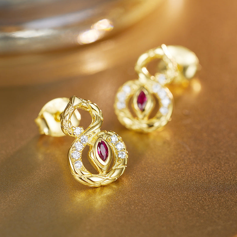 Planderful Shop S925 Sterling Silver Zircon Stud Earrings Necklace Set For Stylish Girls Light Luxury Summer Jewelry