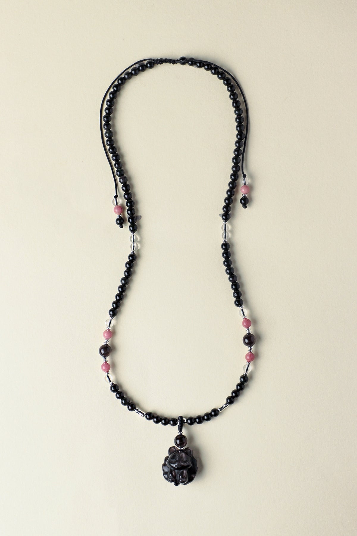 Aquamarine Obsidian Pendant Necklace